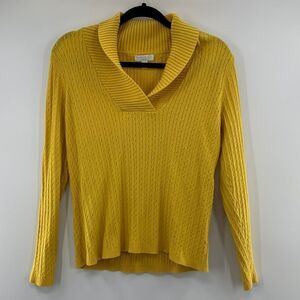 3For$20 Charter Club petite Yellow sweater size: M/L
